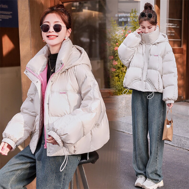 短款连帽羽绒服女2023冬季新款女装白鸭绒外套！现货达标90可退现,女装羽绒服,慧尚依恋