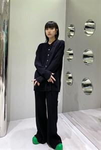 秋季新品 现代简约坑条针织套装图片
