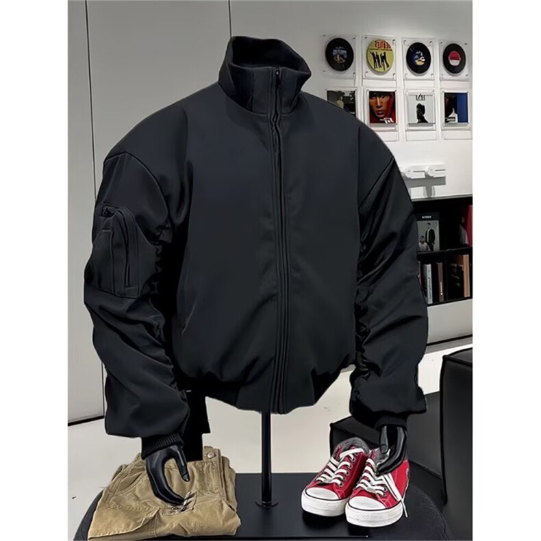 夹克男士韩版潮流宽松百搭机车服美式2025秋冬ins外套W6807-P65,男装夹克,星座412-3