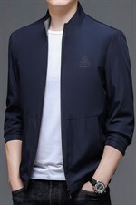 外套男春秋季装2023年新款商务休闲立领茄克衫中年男士上衣男装，男装夹克，电商B212（原钱塘6029）