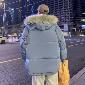 冬季新款连帽棉服男宽松保暖棉衣外套男日系潮流时尚M551-P60图片