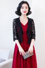 时尚潮流舒适蕾丝衫/雪纺衫长袖2022年夏季纯色气质，女装蕾丝衫/雪纺衫，婵米儿