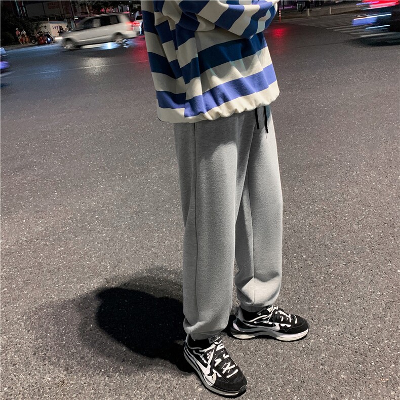 男秋冬新款针织潮收脚裤子运动休闲714-1-M003图片