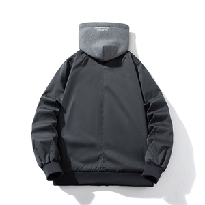现货 三色带帽可拆卸秋冬飞行服棉服情侣装夹克潮牌炸街外套图片