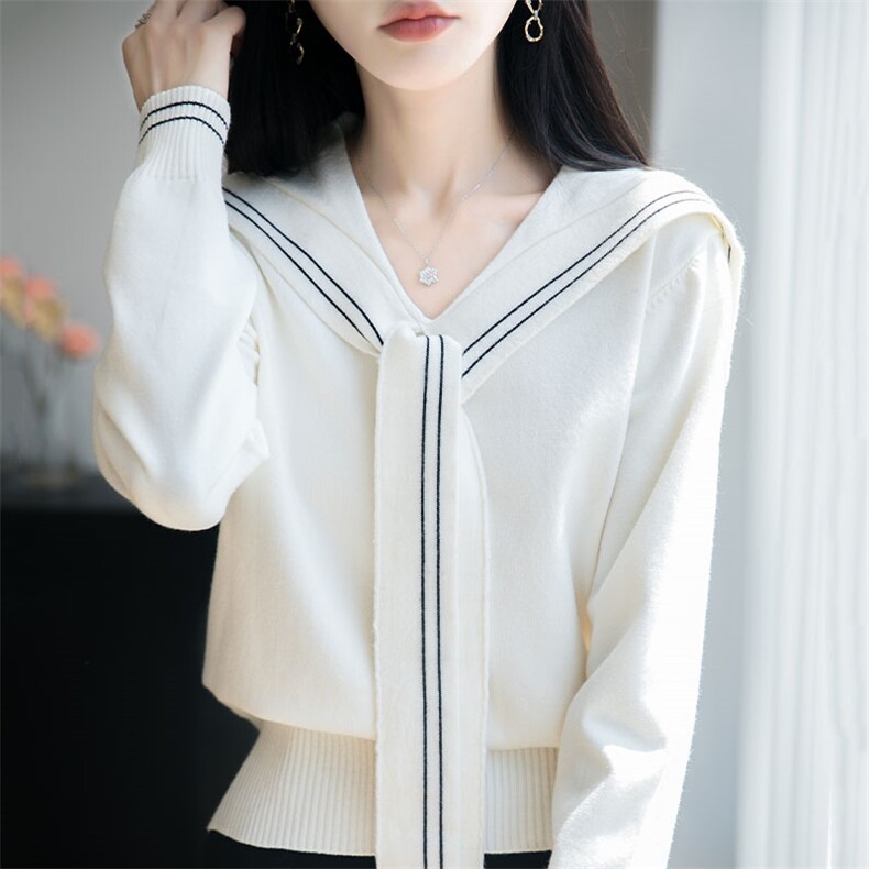2025新款女士长袖时尚潮流,针织衫/毛衣,萱芳婷羊绒