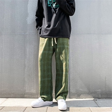 男春季潮流时尚灯草绒格子休闲长裤K00018P32，男装休闲裤，星座1116-2