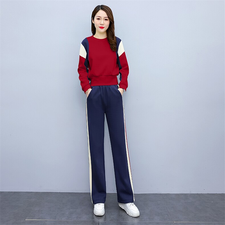 休闲卫衣运动服套装女装2025年春秋季新款减龄时尚洋气时髦两件套,女装套装/套裙,梦依杭