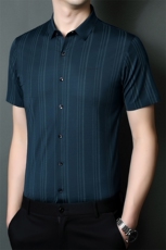 SQY9803男式2023年夏季新款百搭衬衫男短袖商务休闲衬衣男装P68，男装衬衫，电商B360