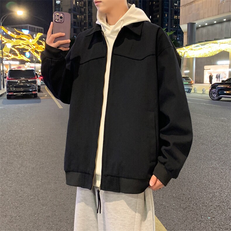 夜景水洗纯棉面料翻领夹克男士休闲外套上衣jk1182特P78,男装夹克,星座309（原A406）