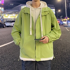 假两件连帽夹克男潮流宽松休闲外套A161-2362-P65，男装夹克，电商A161