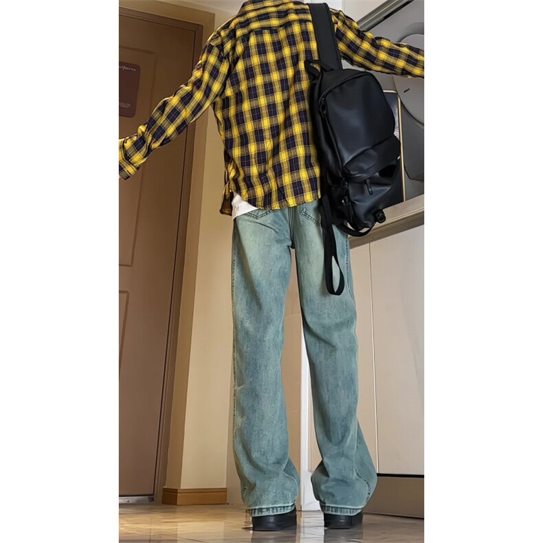 【现货有视频】秋款牛仔裤男半松紧宽松版型XZ610A-P55,男装牛仔裤,星座610A