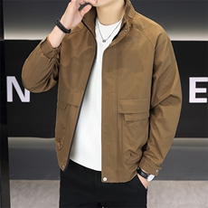 店主风夹克外套男春秋休闲百搭时尚立领男士夹克N7938-P75，男装夹克，星座310B-3
