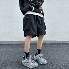 抖音品质夏季大码防水拉链冲锋短裤伞兵裤XZ806-DK222P50控68，男装牛仔裤，四季星座806