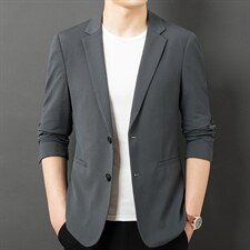 2023秋季新款男士休闲西服男韩版潮流时尚西装中年单西外套服，男装西服，电商B212（原钱塘6029）