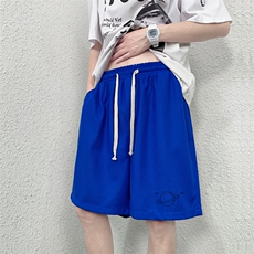 HD74238-P22华夫格短裤男大码宽松五分裤男直筒中裤，男装休闲裤，电商A040