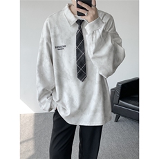 WY5536-P35特控68加领带P40特M-5XL扎染宽松中性卫衣，男装卫衣，电商D232