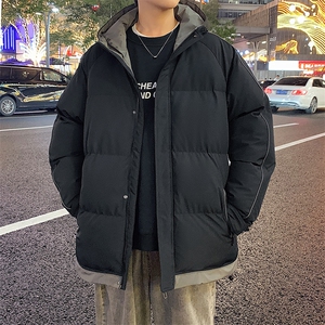 港风夜景潮牌新款连帽棉服潮流保暖棉衣M081-P90图片