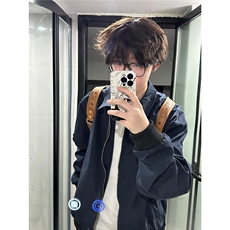1506-1/JF0161/P49藏青色飞行员夹克秋季美式男生外套翻领棒球服1，男装夹克，星座1506-1