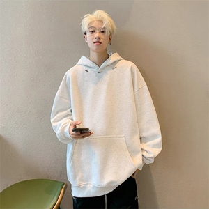 抖音得物高品质 秋冬美式高街重磅结构金属装饰连帽卫衣外套XS104图片