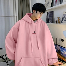抖音得物供货可提供视频秋冬重磅美式宽松连帽卫衣DL2307，男装卫衣，电商A486