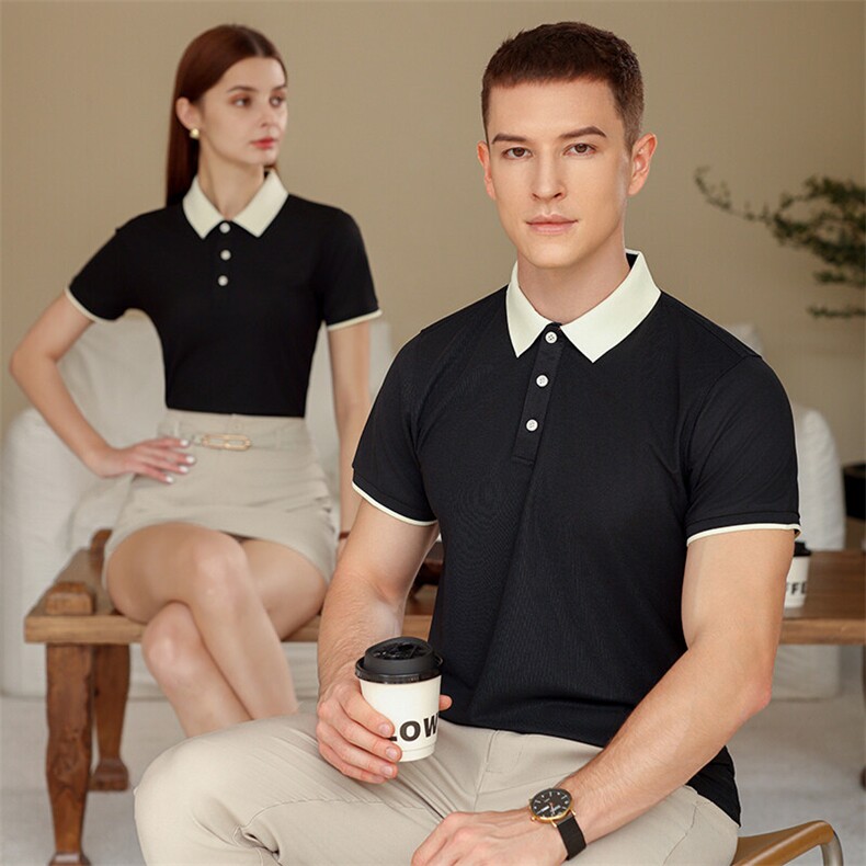 2025春夏新款拼色POLO团服工作服定制S-6XL印刷刺绣团服L-205P25,男装Polo衫,星座1602B（原101B-1）