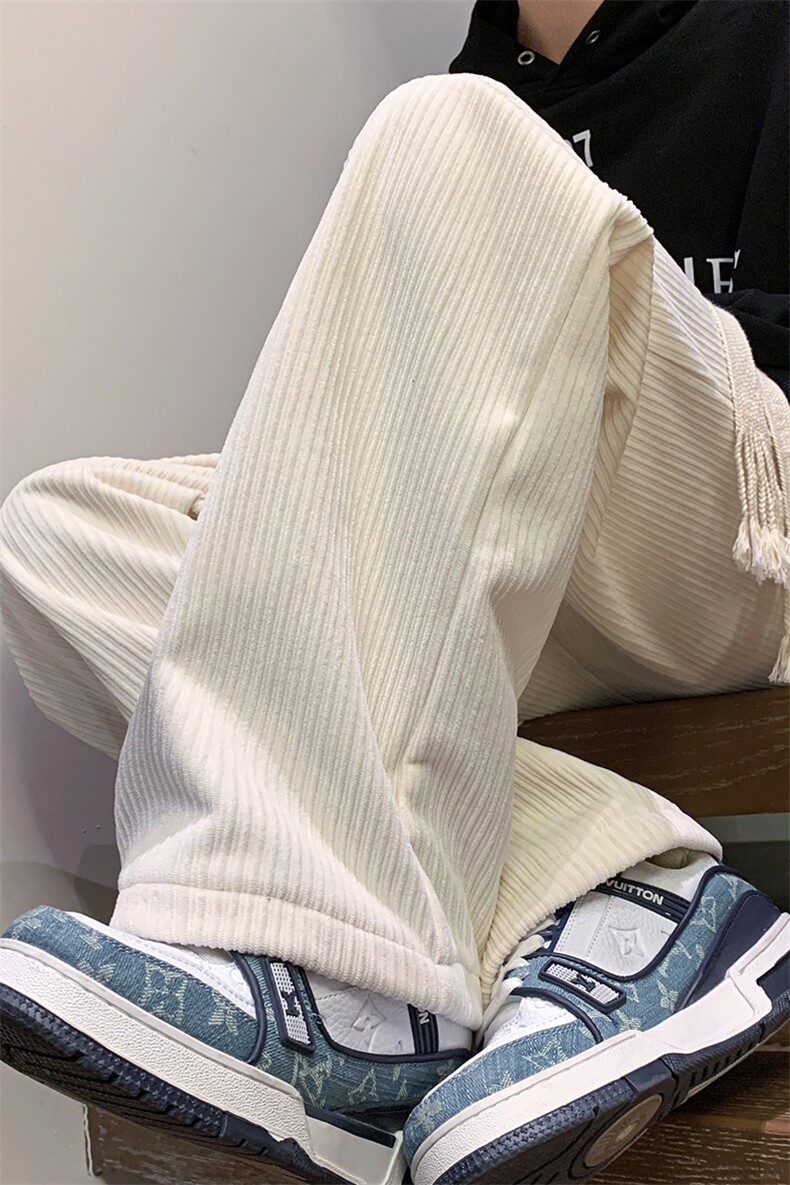 8XL-M秋冬款特大码胖子运动裤灯芯绒卫裤男9028P45控58,男装休闲裤,电商D206-1