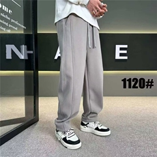 1506-1/KY2621加绒/P48冬款宽松直筒休闲裤男士痞帅弯刀裤子加绒，男装卫衣，星座1506-1