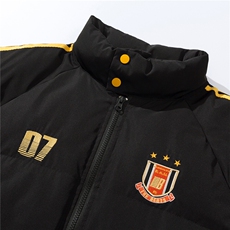 白底图抖音得物织带棉服刺绣logo棉衣休闲外套男女G1105P118，男装棉衣，电商A339