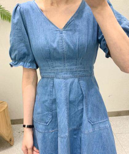 【现货】夏季新款薄款牛仔连衣裙，女装连衣裙，one&two