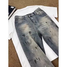 1014-1-KZ140-P41牛仔裤嘻哈ins潮高街潮流痞帅长裤男，男装牛仔裤，星座1014-1