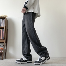 现货S-5XL加肥加大码纯色直筒牛仔裤310A-2BK325P50控68，男装牛仔裤，星座310A-2
