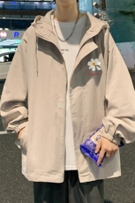 JK41059-P85加棉款-P115纯棉连帽夹克男士大码工装夹克男外套男，男装夹克，电商A040