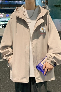 JK41059-P85 加棉款-P115 纯棉连帽夹克男士大码工装夹克男外套男图片