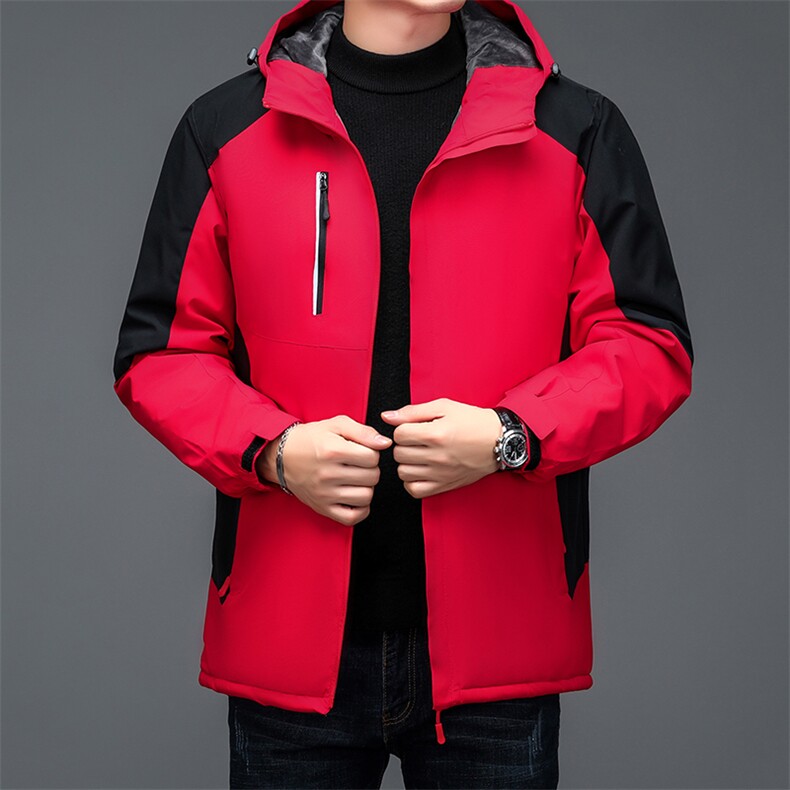 男士秋冬夹克秋冬休闲商务冲锋衣户外运动登山服中年爸爸装外套,男装夹克,钱塘6003（原4033）