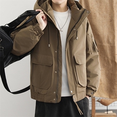 羽绒服2025秋冬季外套男潮流休闲百搭工装外套高端白鸭绒，男装羽绒服，星座914