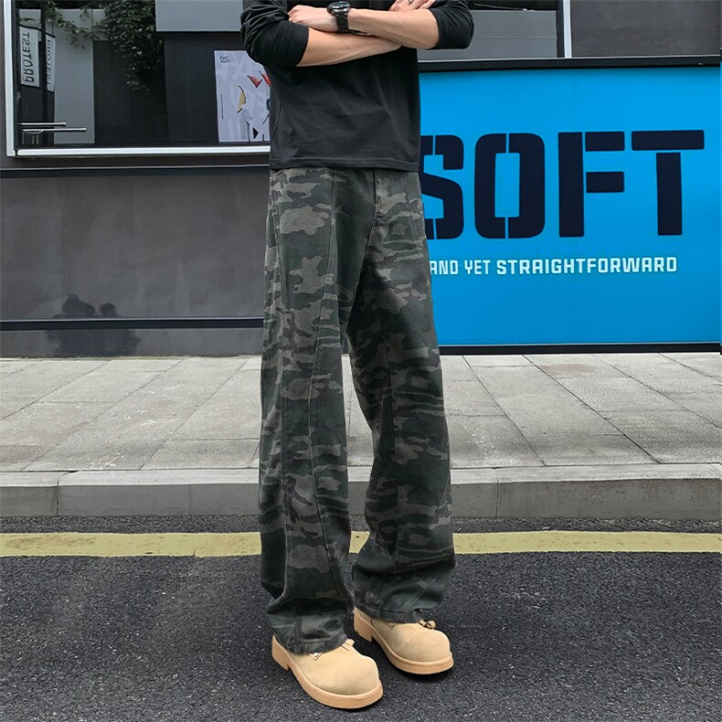 2025秋季新款外景美式伐木迷彩工装裤M-5XLGK25740-特P35,男装牛仔裤,电商A022