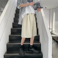 坠感西装短裤男夏季潮牌休闲小西裤韩版宽松直筒五分裤DX2166-p28，男装牛仔裤，星座1008-1