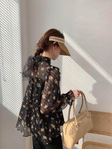 TWTIUWOO-21春季雪纺微透上衣，女装，她物