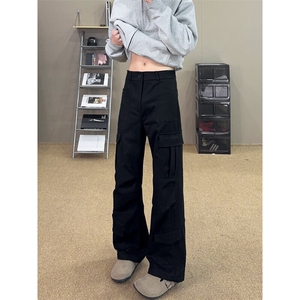 B221 美式ins高街暗黑多口袋宽松工装休闲裤 LK24153-P65 控88图片