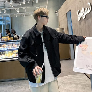 美式高街hiphop外套男士春秋季小众设计感上 Q3317 P68图片
