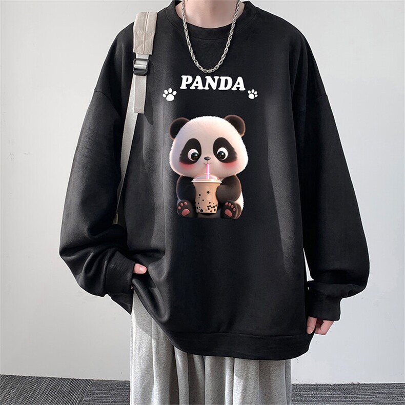 麂皮绒卫衣男大码重磅长袖t恤男 JW81417-P35图片