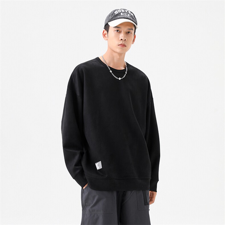 秋季新款男麂皮绒百搭日系无影墙卫衣VE2019-P55控88，男装卫衣，星座717