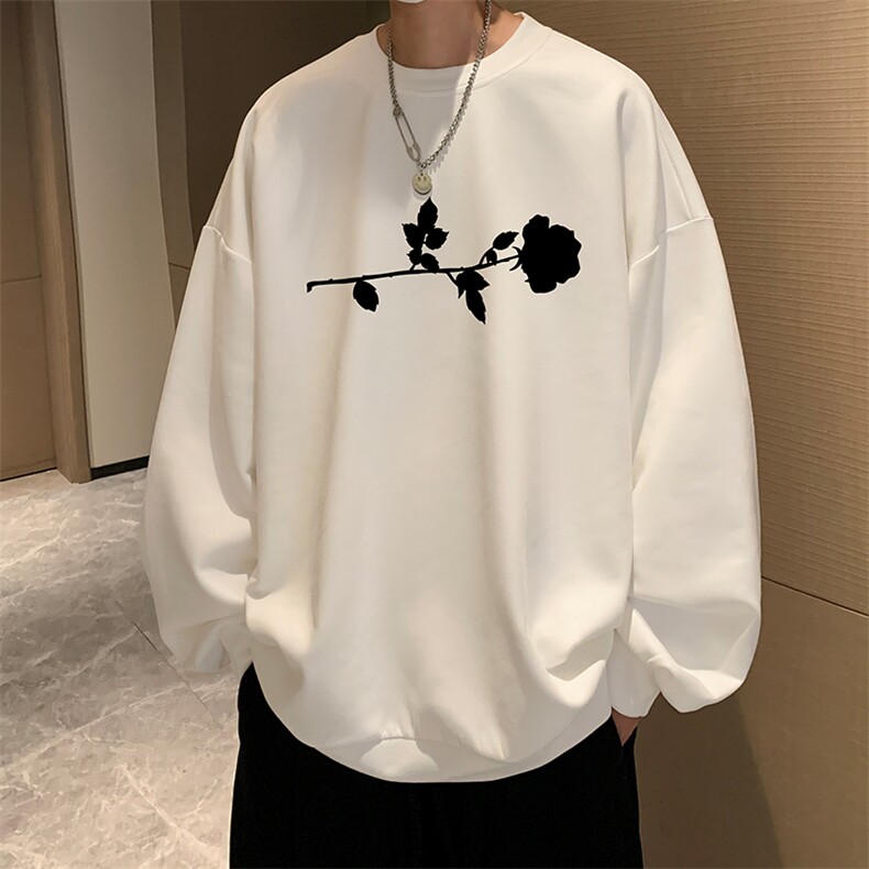 麂皮绒卫衣男大码重磅长袖t恤男 JW81360-P35图片