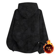 抖音得物品质二开美式高街加绒重磅水洗满天星扎染连帽卫衣W385JR，男装卫衣，电商A486-1