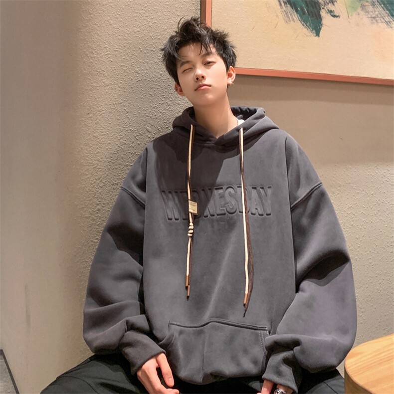 抖音品质加绒潮流立体钢印字母卫衣LMWY03JR-P60LMWY03-P55,男装卫衣,电商B325