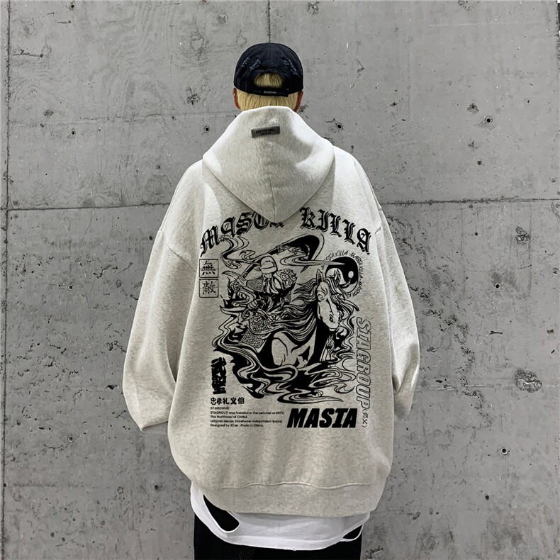 供抖音丶重磅高品棉350克排扣连帽关公卫衣LW6039-特p58控78,男装卫衣,星座508（原C305）