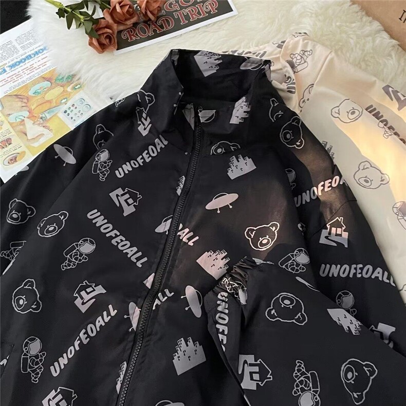 棒球服男春秋季新款宽松夹克港风潮流撞色飞行员外套EE004-P32,男装夹克,星座911-3
