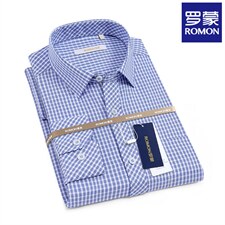 秋季长袖衬衫男士免烫寸衫春秋2023新款纯色中年商务休闲衬衣服，男装衬衫，电商B212（原钱塘6029）
