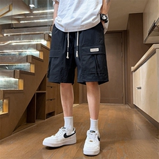 夏季加大加肥美式工装短裤男港风潮流凉感休闲五分裤YY2406-P38，男装牛仔裤，星座1206（原A206）