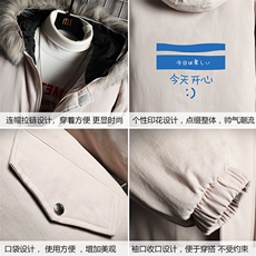 MM48033-P130冬季大毛领衣男士大码加厚袄男服网格挂拍，男装棉衣，电商A040A